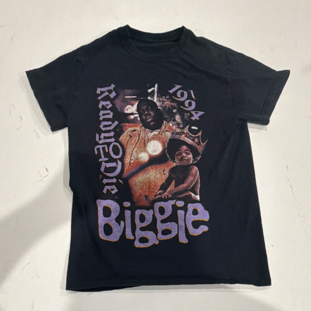 Notorious Biggie Smalls T-Shirt Black | Size S | Vintage Y2K